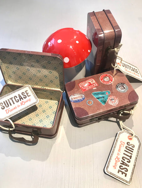 Maileg Metal Suitcase Brown Travel
